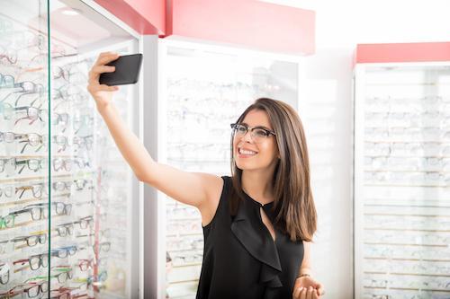 woman at optometrist in tweed heads