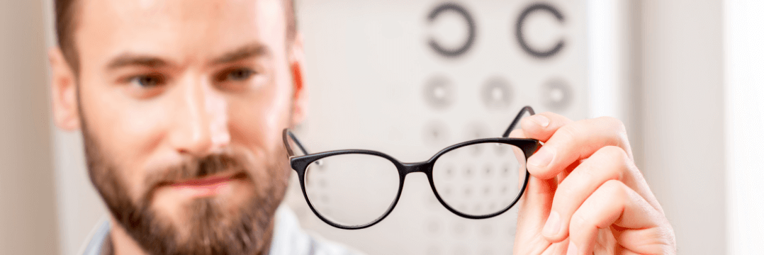 Man at eye clinic in tweed heads